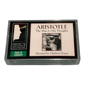 Vintage Aristotle Man & His Thoughts Cassette Charlton Heston Proof In Advance